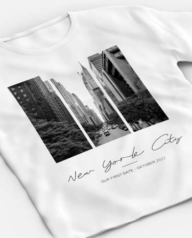 Design your own personalised t-shirt with a free Online-Editor