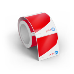 Etichette adesive con scritta Hello My Name is, colore rosso e bianco, 100-8 cm x 6 cm