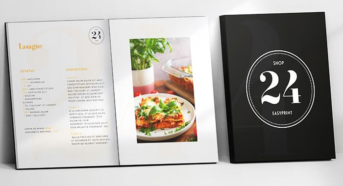 Designa receptböcker online med gratis designmallar!