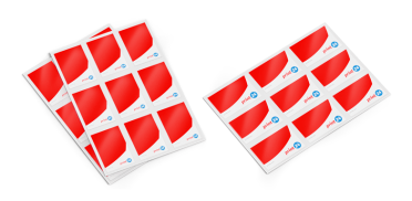 Etichette stampate in carta adesiva metallizzata con stampa a caldo - - Labels