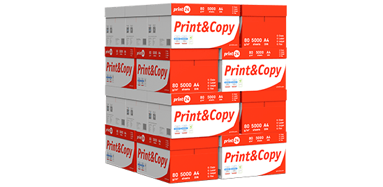 print24 printeripaber – 20-osaline topeltkarpide komplekt 100000 lehega professionaalseks suure jõudlusega printimiseks kontoris ja kodus