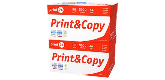 carta per stampante e fotocopiatrice print24 – 2 confezioni doppie da 10000 fogli per stampe efficienti e di alta qualità in ufficio e home office