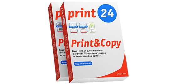 print24 copy paper – 2-pack with 1000 sheets for reliable print quality in the office