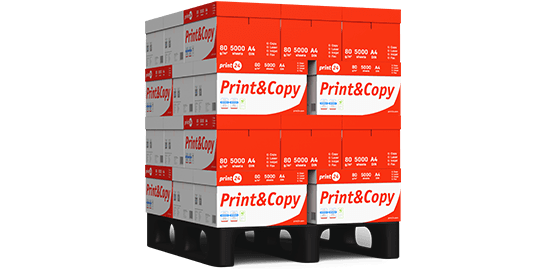 print24 Druckerpapier – Palette mit 140000 Blatt für professionelles Großvolumen-Drucken im Büro und Homeoffice