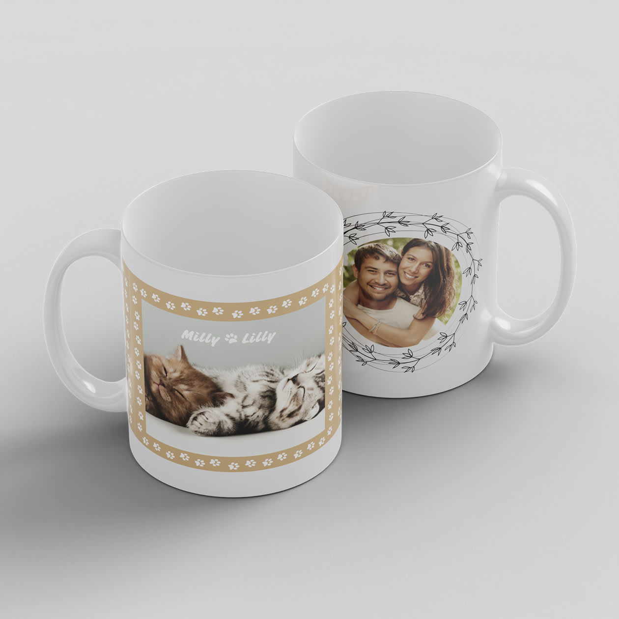 Design Photo mugs online with free templates!