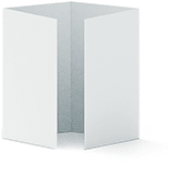 Trójwymiarowa, schematyczna reprezentacja fałdu ołtarzowego.