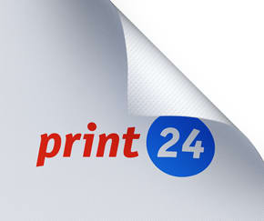 Reklāmkaroga gabals izgatavots no bloka, salocīts stūris parāda materiāla struktūru.