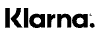 Klarna-logo i svart skrift på gjennomsiktig bakgrunn, som viser merkenavnet i en stilisert, moderne skrift.
