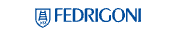 Fedrigoni prekės ženklo logotipas: mėlyna raidė „FEDRIGONI“ šalia stilizuotos herbo piktogramos skaidriame fone.