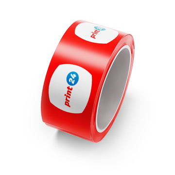 Product image of parcel tapes, printed with print24, on a white background.