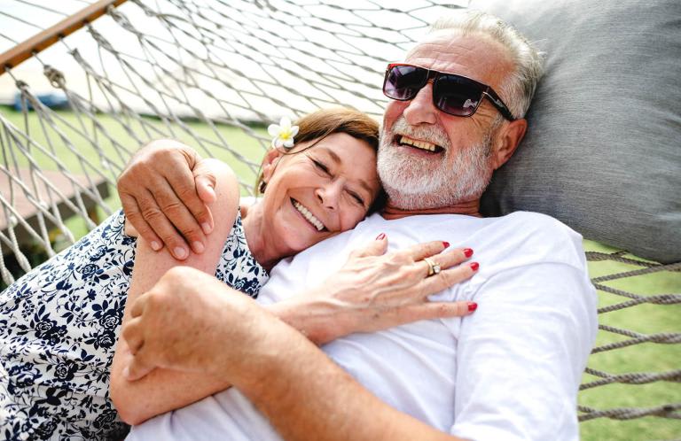 Couple in hammock