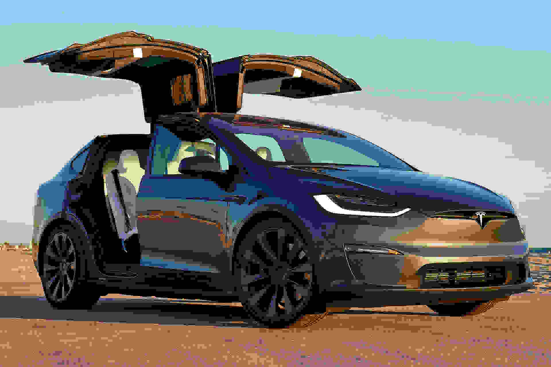 Rent Tesla Model X Plaid in Madrid Airport