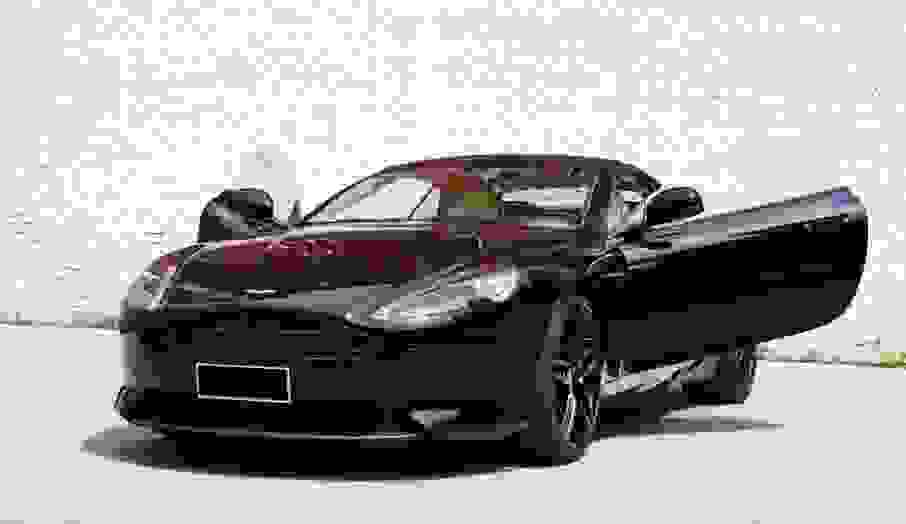 Rent Aston Martin DB9 in Rome airport Fiumicino