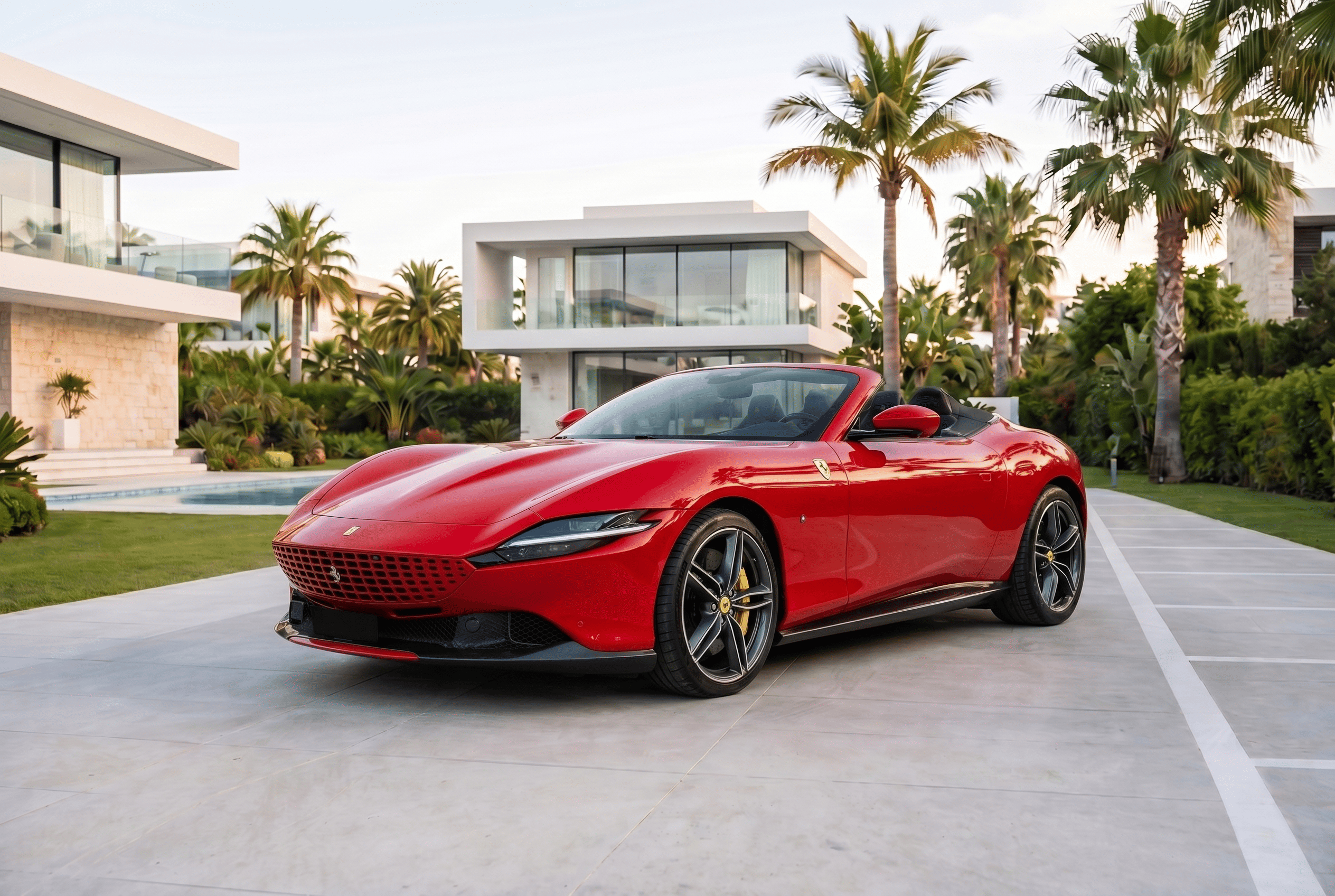 Ferrari Romma Alquila un Ferrari Roma Spider en Croacia | BillionRent.com