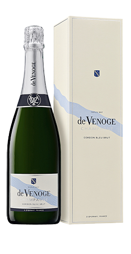 Champagne De Venoge - Cordon Bleu Brut avec étui