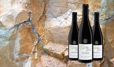 VINS FLEURIE, CHIROUBLES ET BROUILLY SANS SOUFRE A en vente privée sur 1JOUR1VIN