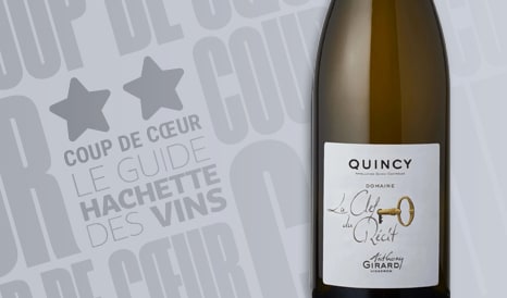 VINS QUINCY  2* COUP DE COEUR HACHETTE en vente privilège chez 1JOUR1VIN
