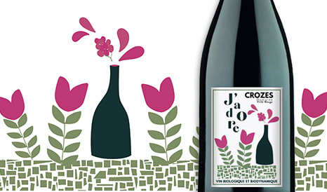VINS BIO CROZES J'ADORE ! en vente privilège sur 1JOUR1VIN