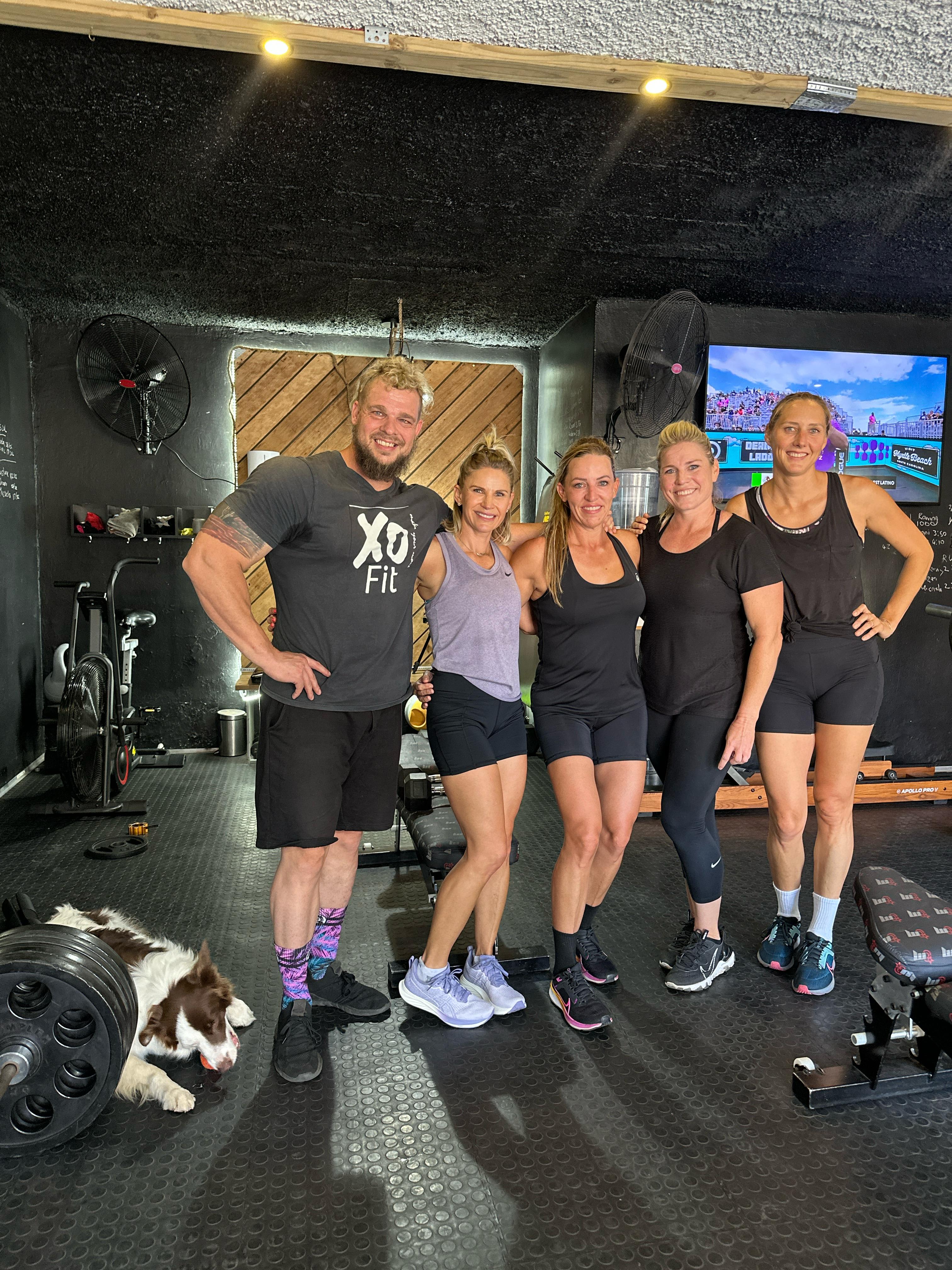 A group training session at XO Fit gym