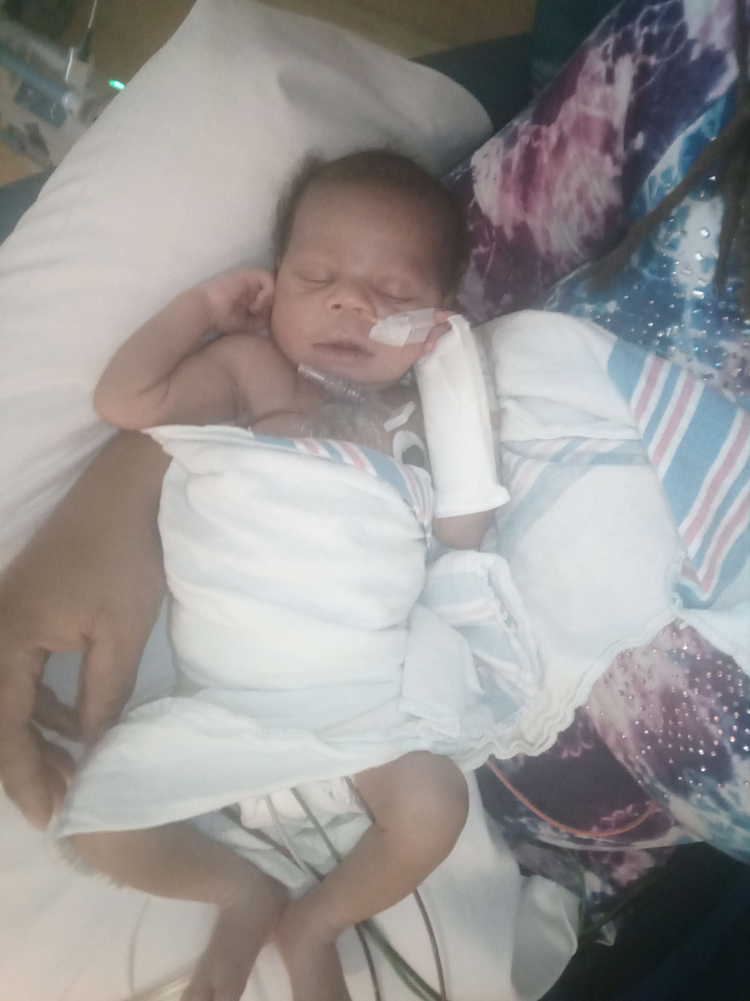 Baby in hospital