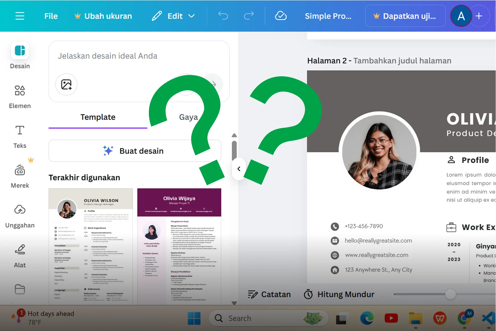 Ilustrasi Membuat CV di Canva: Mudah, Tapi Ada Alternatif yang Lebih Praktis
