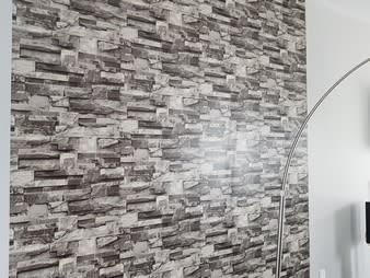 3D Stone Brick Wall Wallpaper. picture 1