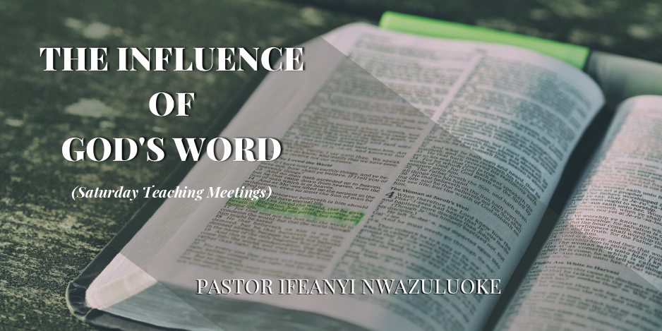 THE INFLUENCE OF GOD'S WORD  image