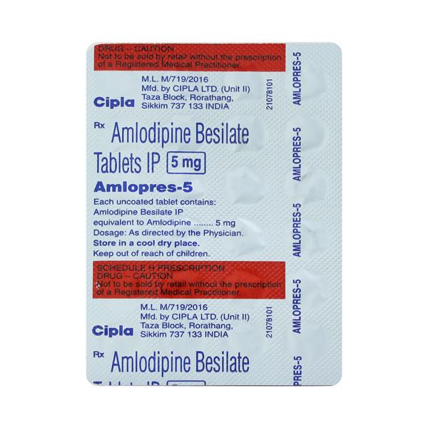 AMLOPRES 5MG TAB 30S