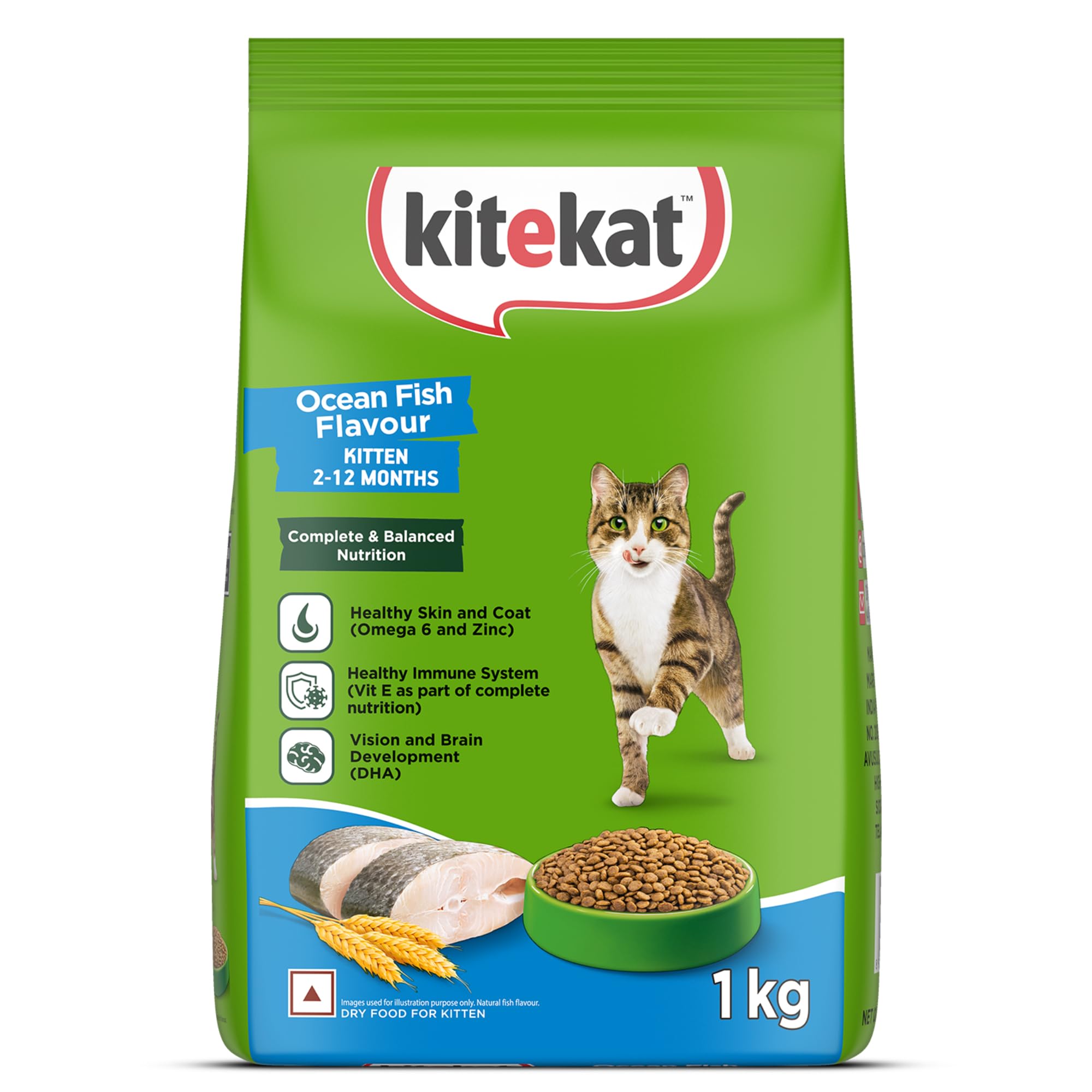 KITEKAT KITTEN OCEANFISH 370G