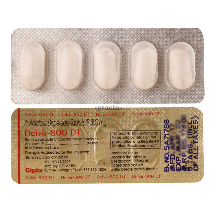 ACIVIR 800DT TAB 10S