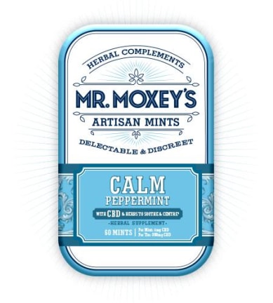 Calm Peppermint CBD Mints by Mr. Moxey's Mints