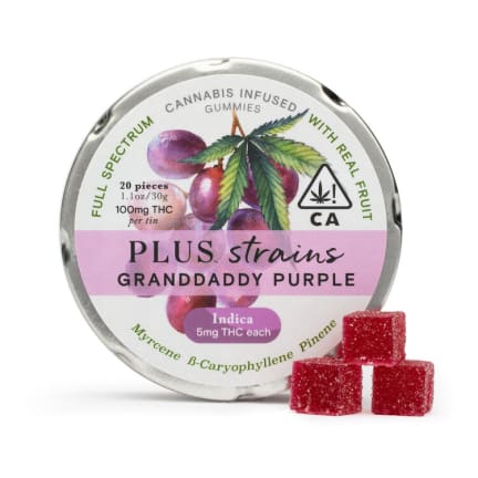 Strains - Granddaddy Purple by Plus Products