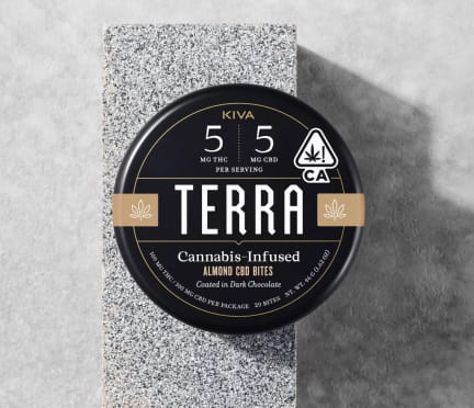 Terra Chocolate-Covered Almonds CBD by Kiva