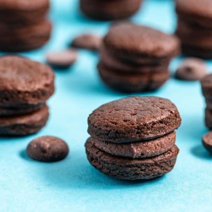 Chocolate & Chocolate Creme Sandwich Cookie by Jade & Jane