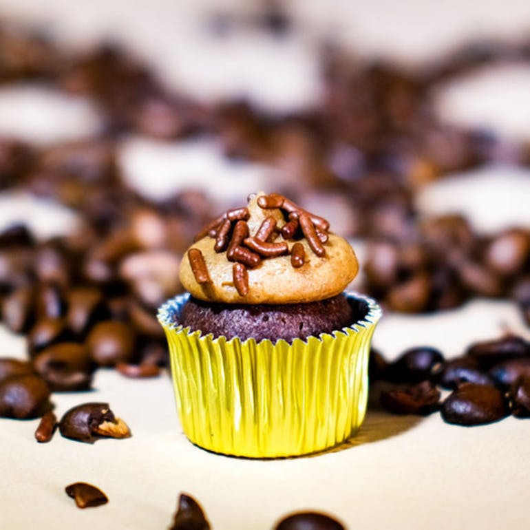 Mini Mocha Cupcakes by Jade & Jane