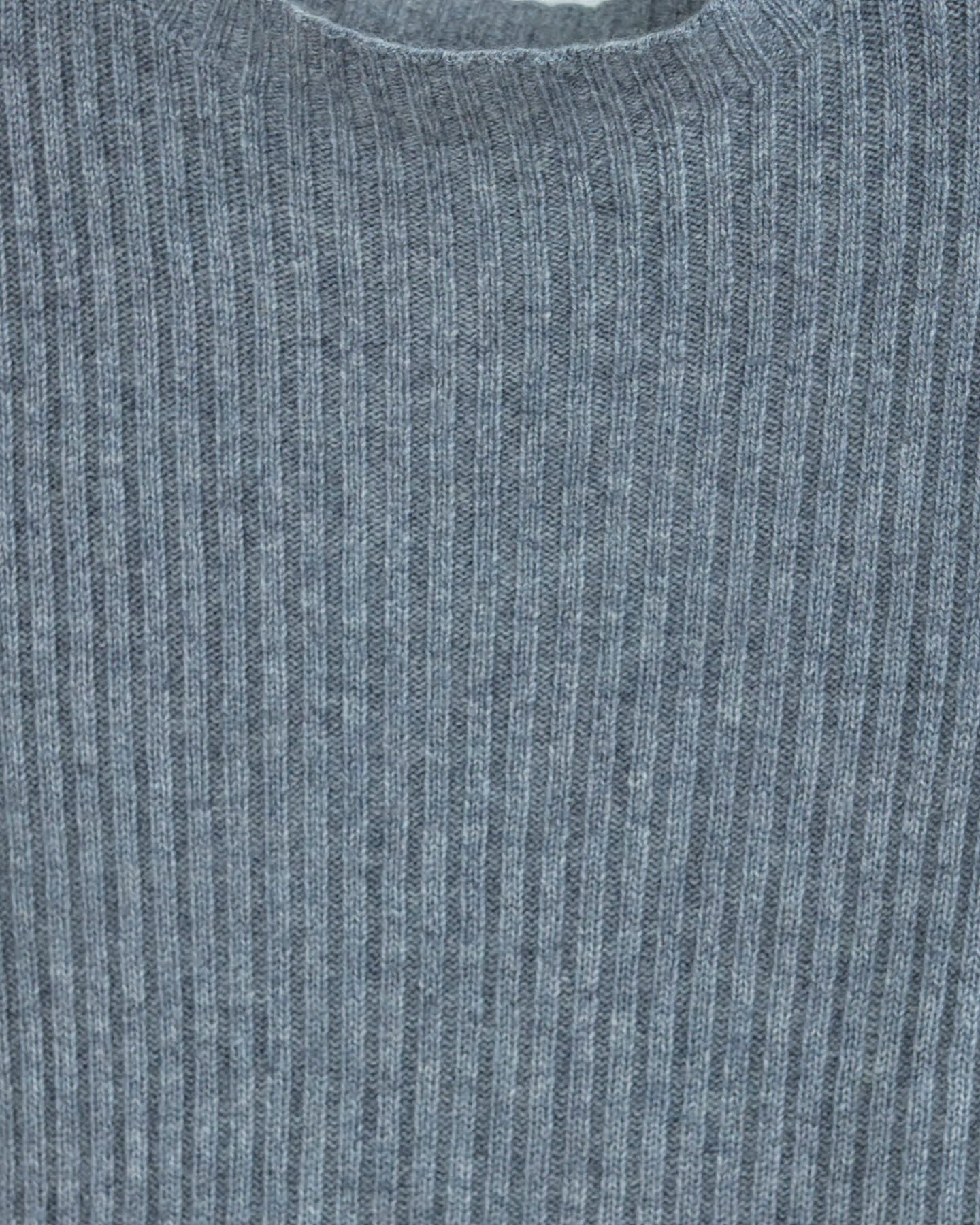 Close-up of soft cashmere ribbed in grey