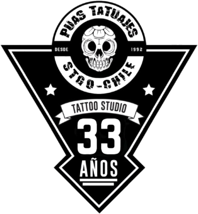 Logo de Púas Tatuajes usado en Aniversario