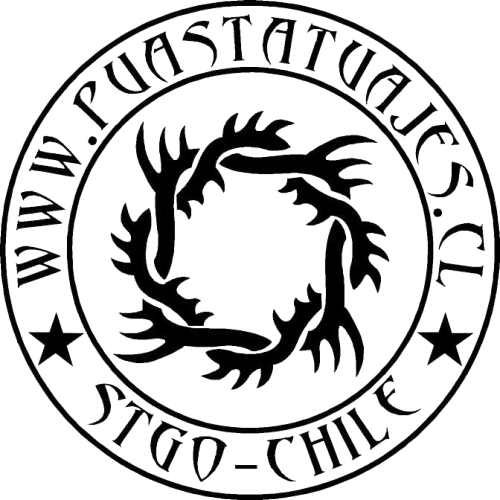 Logo de Púas Tatuajes usado en Años 2000