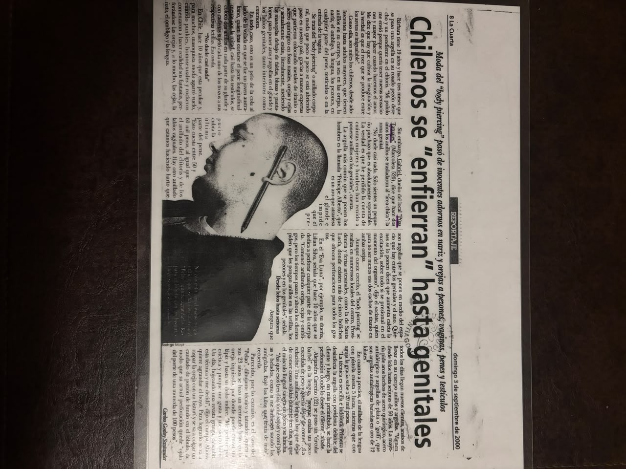 Prensa — cobertura sobre tatuajes