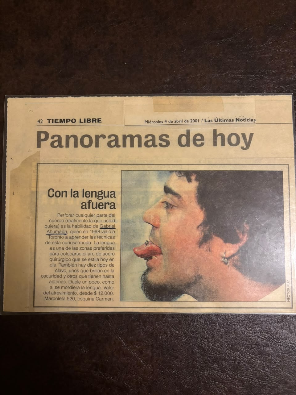 Prensa — cobertura sobre tatuajes