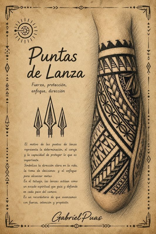 Símbolo polinésico Puntas de Lanza