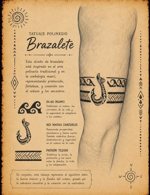 Símbolo polinésico Brazalete