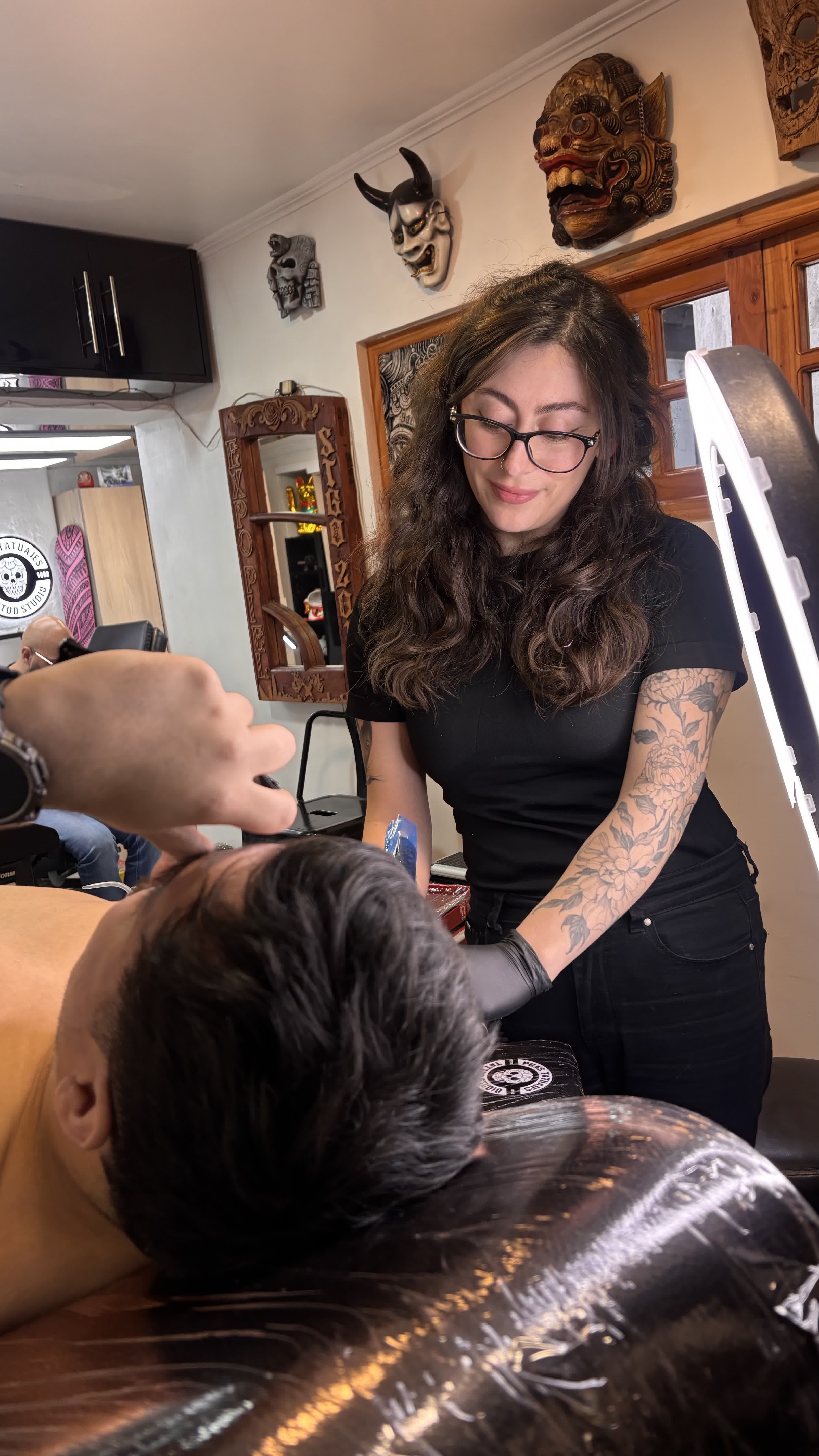 Majo, artista invitado, Blackwork e ilustración