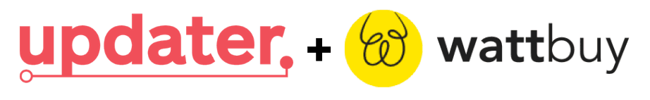 Updater + Wattbuy logos