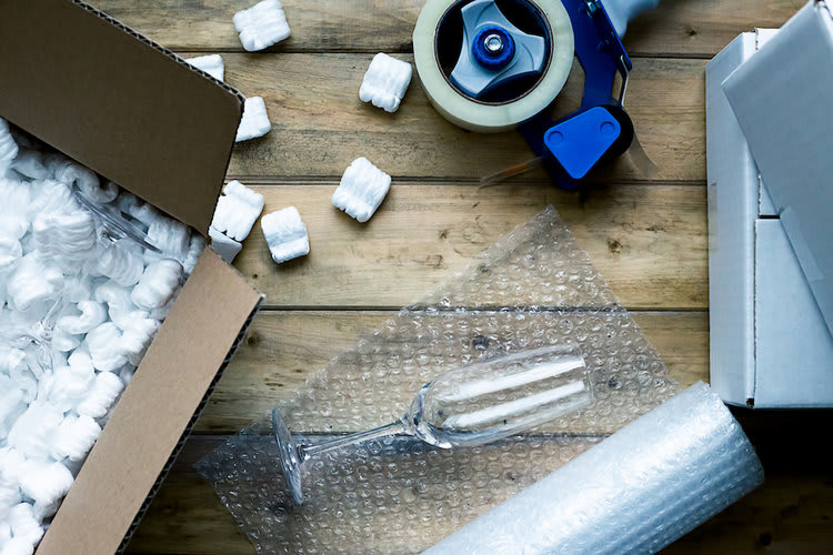 packing dishes_stemware