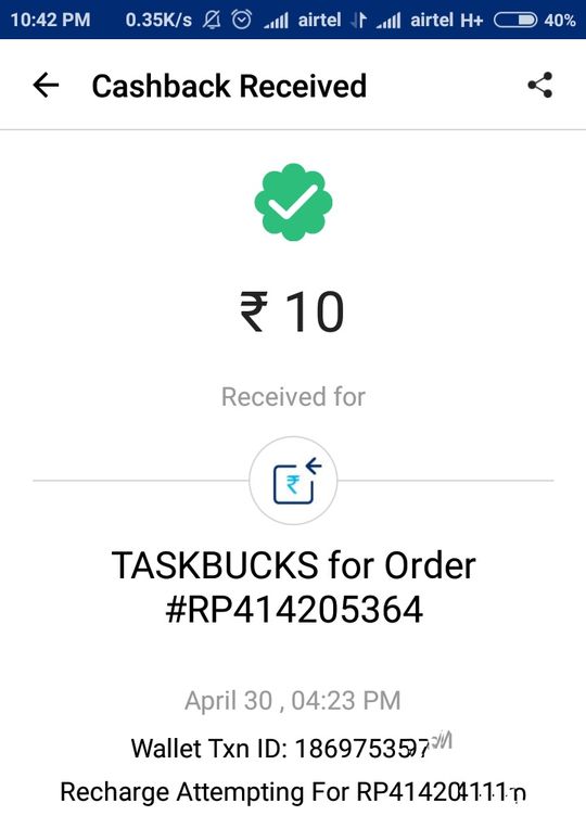 TaskBucks App Proof