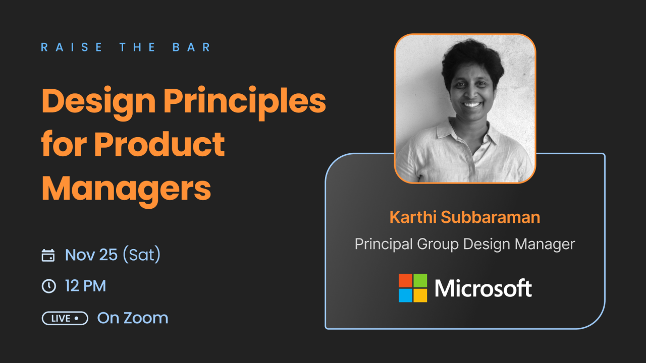 Design Principles for Product Managers