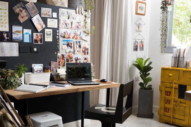 Maayan Ashkenazy's workspace from Women & Spaces by Emanuela Biener, photo by Maya Havkin