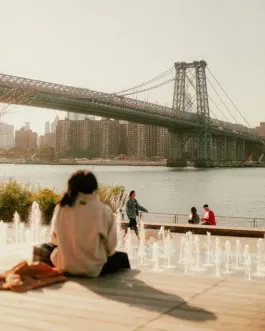 Beautiful view of the Brooklyn Bridge