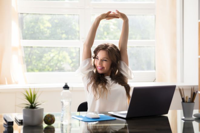 Here Are 10 Easy Exercises You Can Do At Your Desk